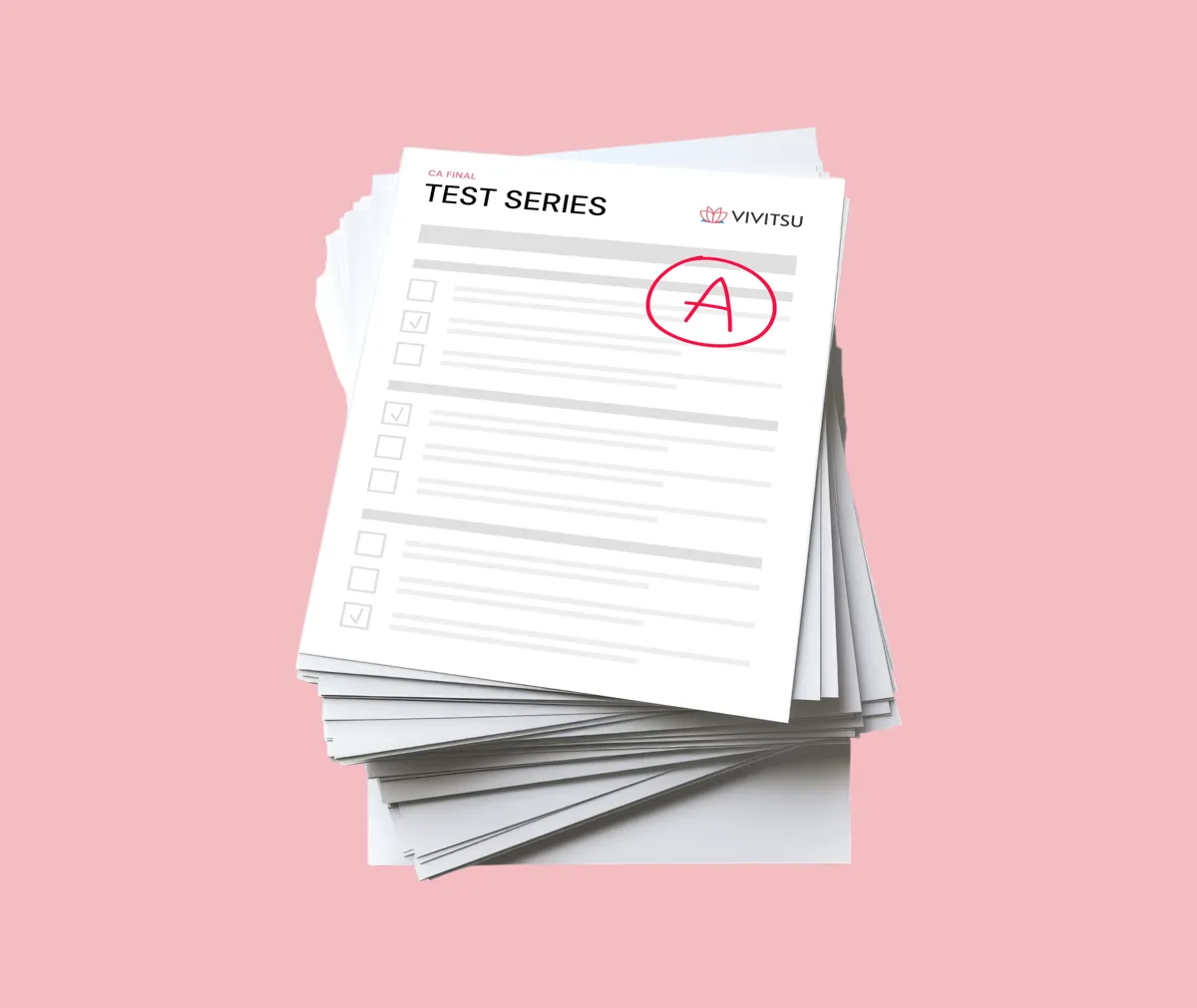 Vivitsu Test Series answer booklet and question paper