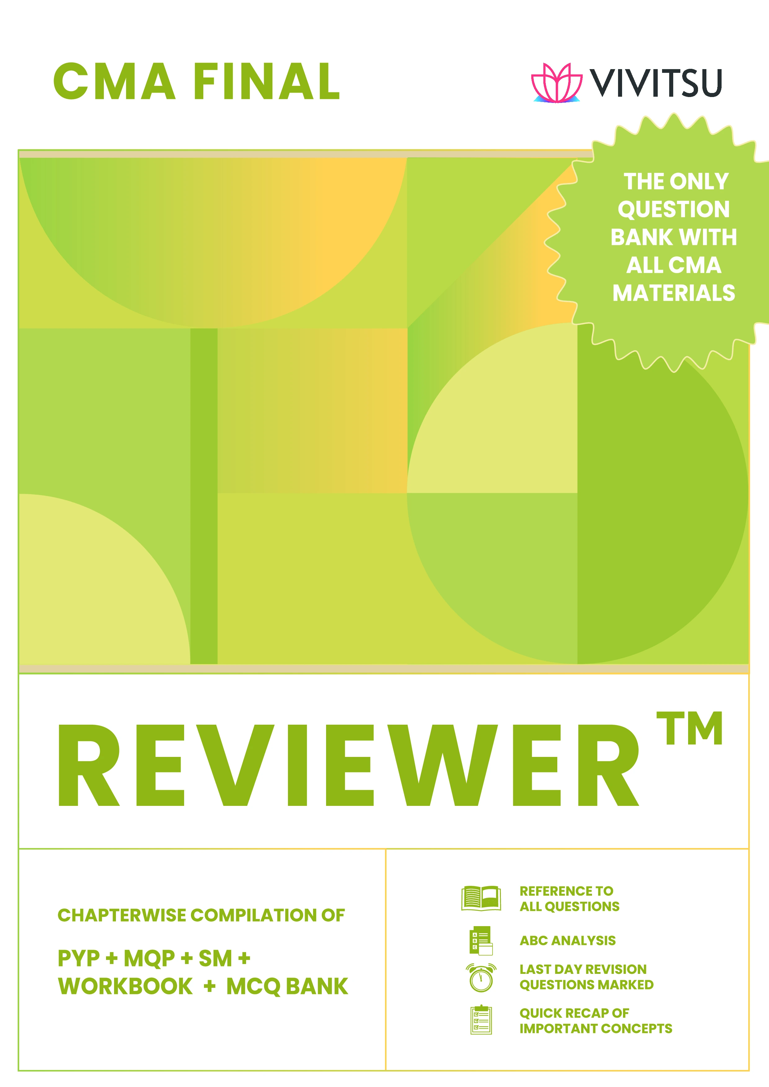 CMA Foundation Reviewer 2026 by Vivitsu — Question Bank and Study Material