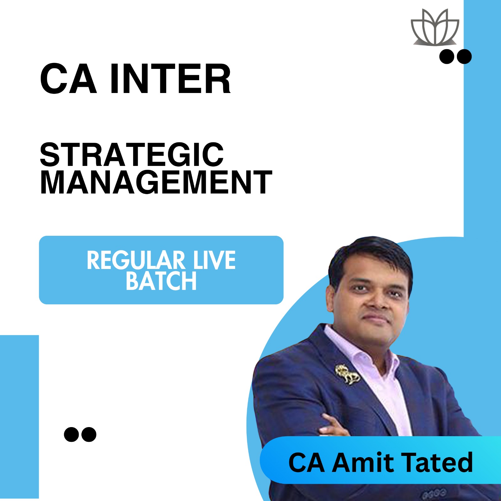New CA Inter SM | Regular Live Batch | 9th March 26 | By CA Amit Tated | Sep 26 And Jan 27 Exams
